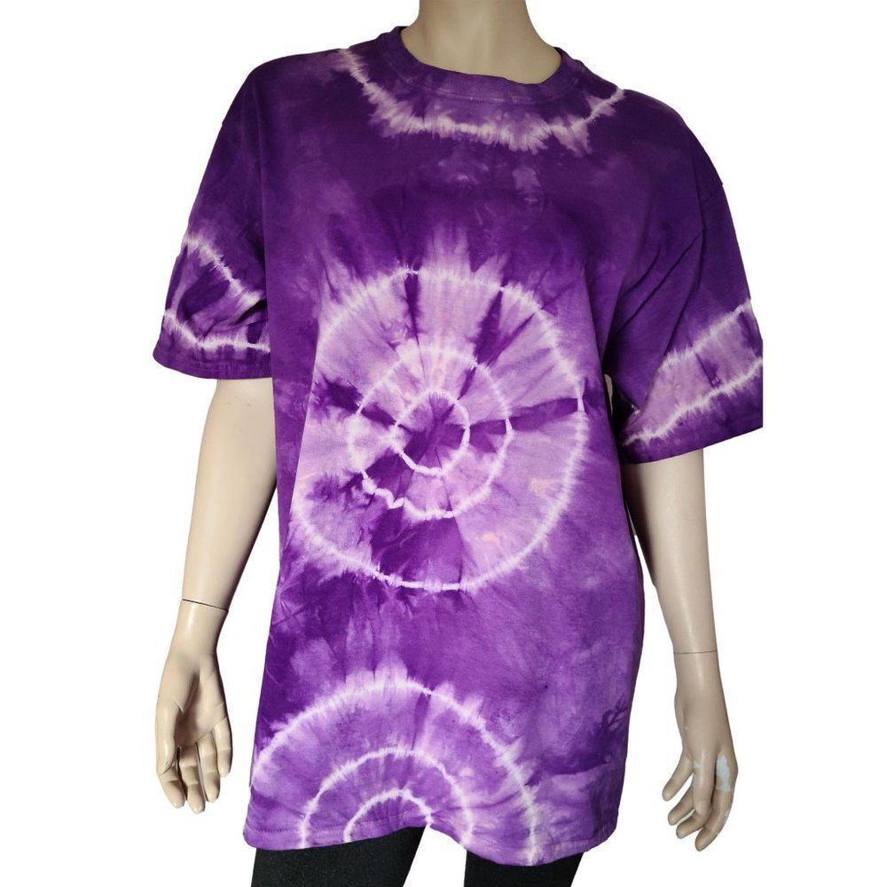 Vibrant Purple Handmade Tie Dye Heavy Cotton Shirt